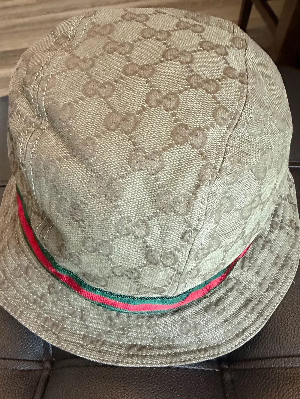 Authentic Gucci Monogram Bucket Hat